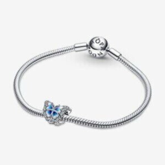 Pandora Blue Butterfly Sparkling Charm - Picture 4 of 5